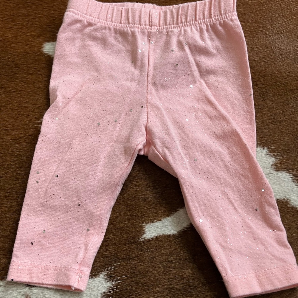 Pink Glitter Kids Leggings